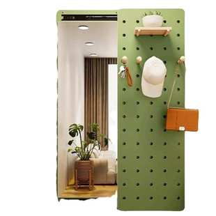 隐形穿衣镜推拉镜隐藏镜子贴墙全身镜可遮挡关闭玄关洞洞板试衣镜