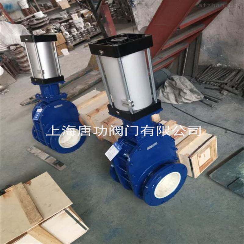 气动陶瓷双插板阀 Z644TC 气动陶瓷双闸板阀 进料阀 陶瓷平行闸阀