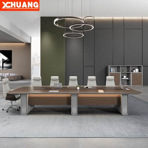 轻奢长桌会议长条桌烤漆大气会客洽谈桌会议办公桌家具现代简约