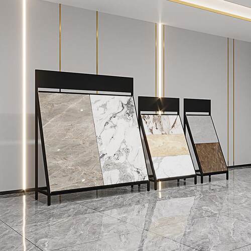 瓷砖展架落地式大理石样品架子立式石材展示架多功能地砖陈列架
