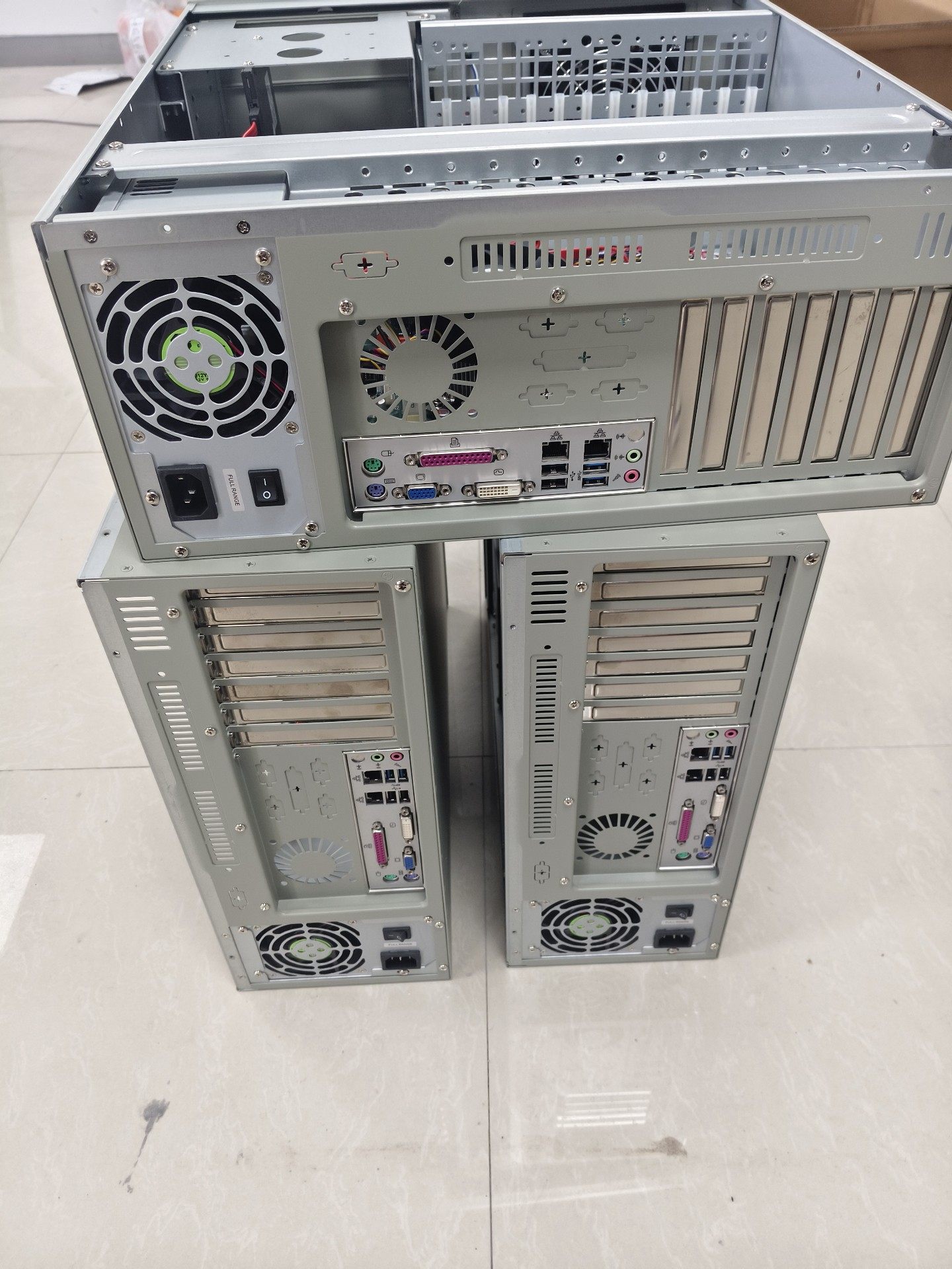 出三台原装研华工控机510 IPC-610L装xp/win7