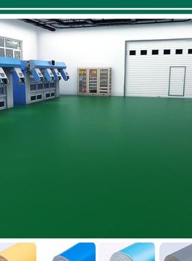 绿色PC塑胶地板革防V泥地直接铺防滑厂车工间加厚耐磨地胶SSA地水