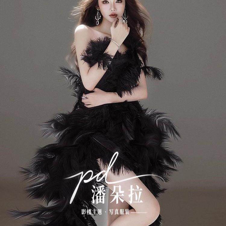 御姐女神纯欲透视裙影楼写真服装钓系美人辣妹私房艺术照摄影演出