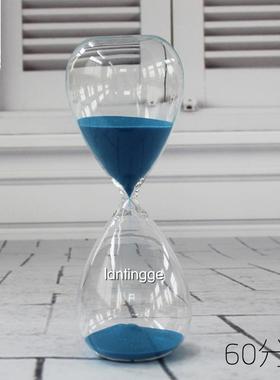创意60分钟大沙漏计时器玻璃工艺送朋友情人节礼物家居摆件