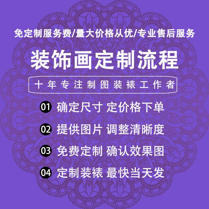 来图定制3D立体画装饰画客厅沙发背景墙挂画办公室动漫人物照片