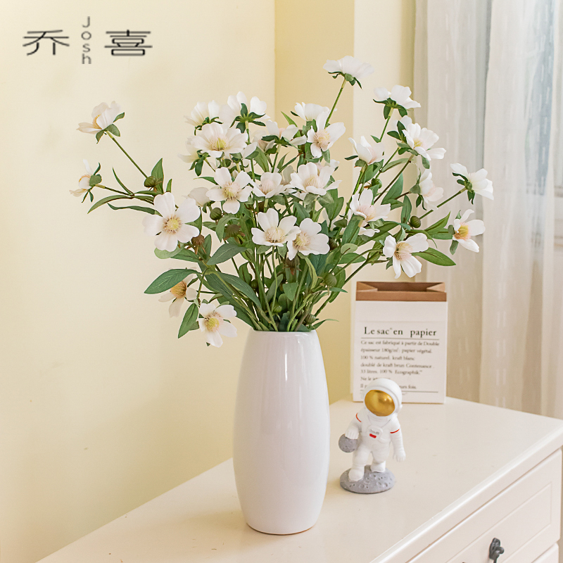 清新田园风小雏菊仿真花绢花客厅摆件餐桌装饰假花艺摆设摄影道具