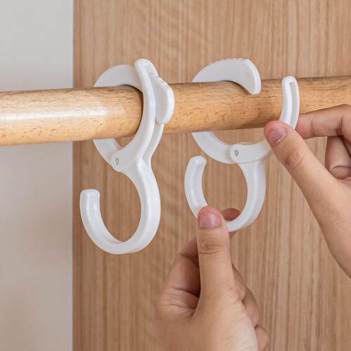 S-shaped hooks for home use, wind-resistant and position-loc