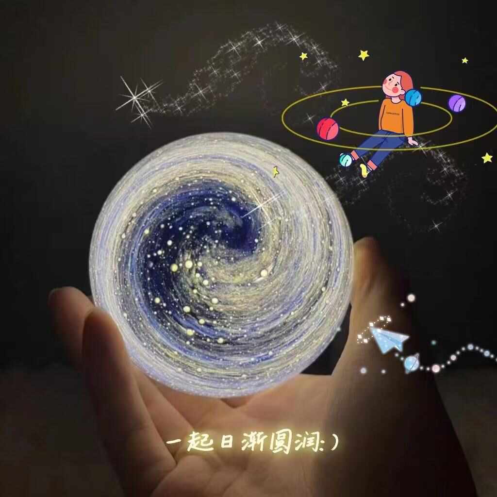 炫酷宇宙星空灯星球小夜灯睡眠夜用浪漫氛围学生宿舍地球夜灯