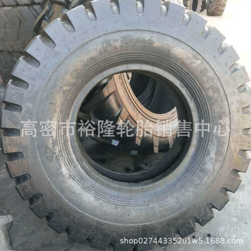 斜交工程轮胎14.00-24E-3块花装载机铲车矿用轮胎28层级