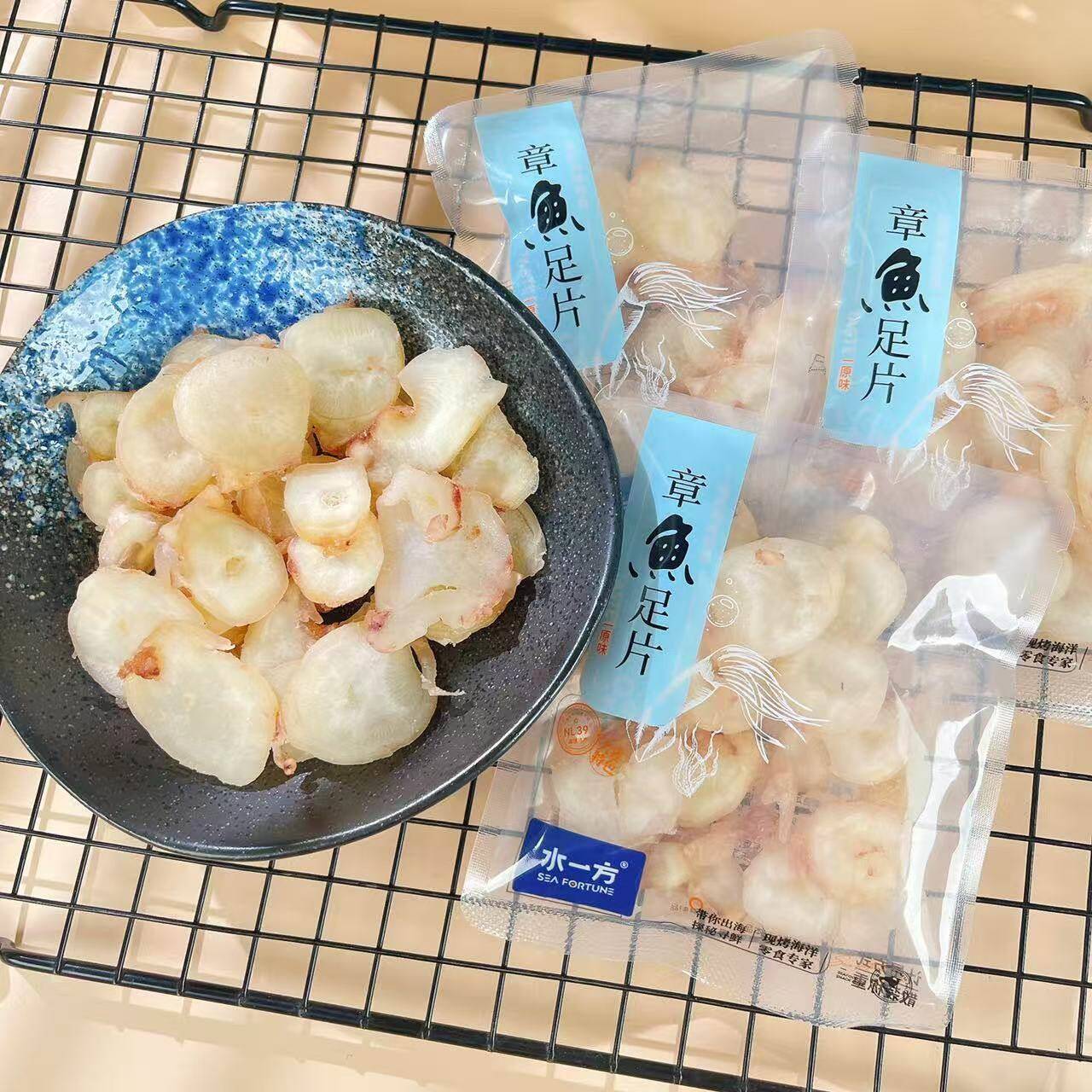 正宗水一方章鱼足片大连特产旅游伴手礼鱿鱼脚片章鱼片鲍片海味零