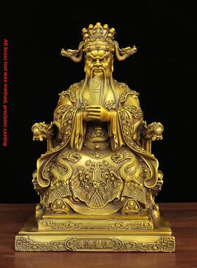 广济龙王铜像精工全铜五台山广济龙神财神家佛堂供奉