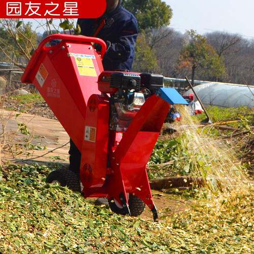 工厂新款家用多功能树叶树枝粉碎机小型可移动农业果树破碎机
