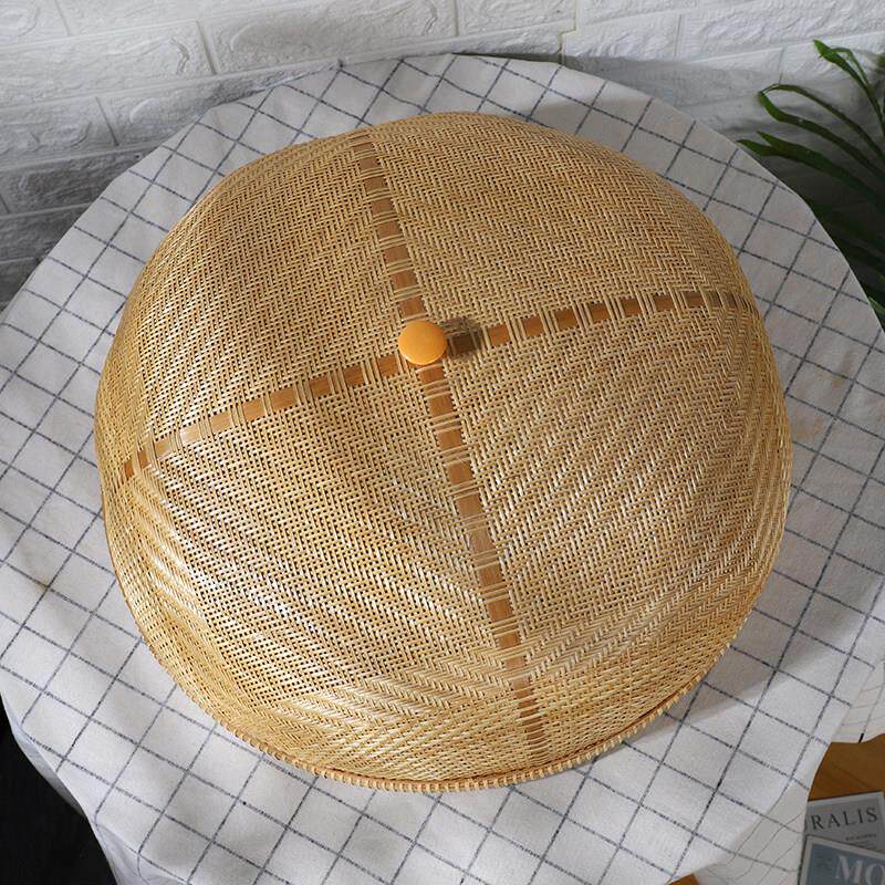 菜罩子竹编竹子编织大号盖菜饭桌家用手工老式竹制品盖子藤编菜罩