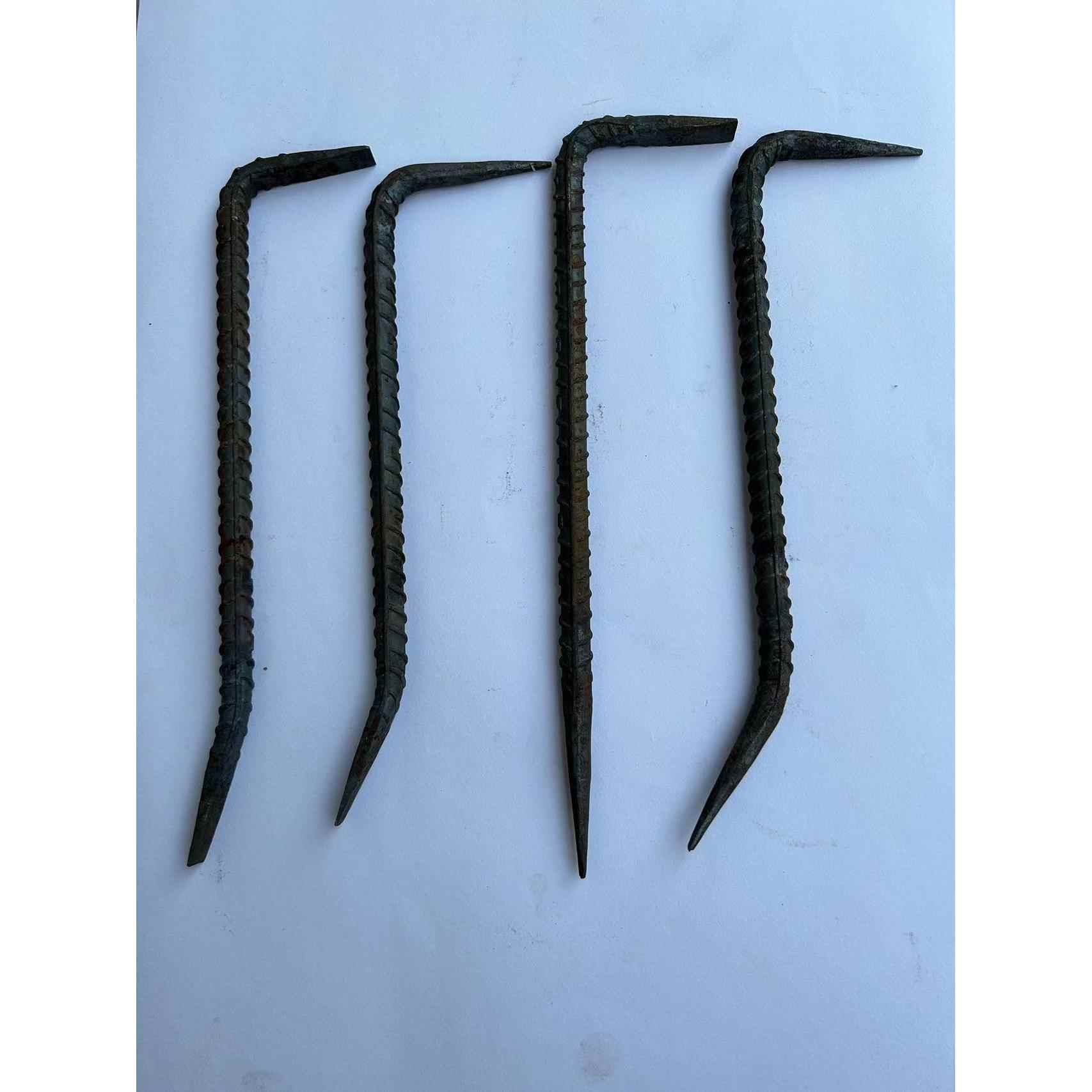 七字形木工撬棍钢筋撬棒木工撬杠木模工具铝模小撬棍手工锻打