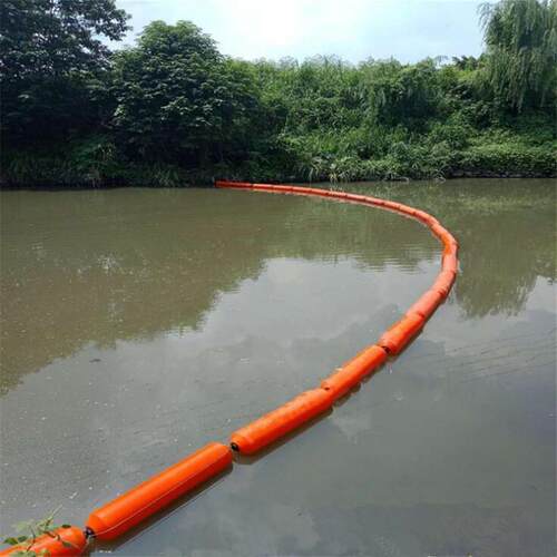 河道水面垃圾治理拦截聚乙烯滚塑塑料浮筒300*1000PE材质浮筒