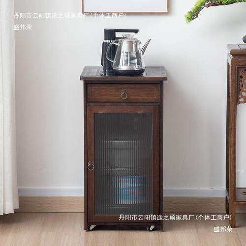 家用烧物水壶一体茶边柜茶GZA桌边柜移动茶水柜泡茶台办公室茶具