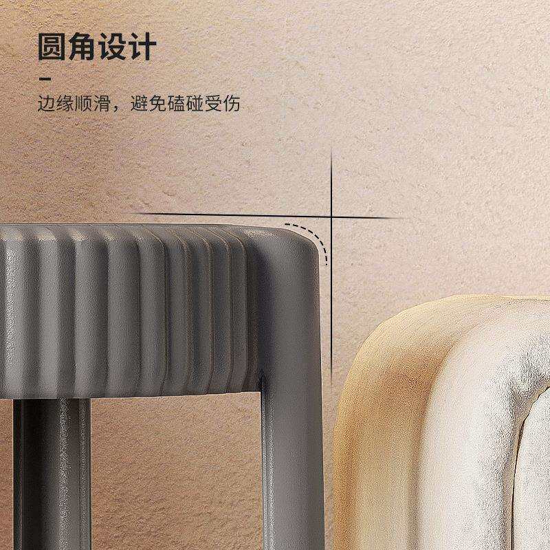 塑结料凳子简可叠放凳圆凳家用现代约餐凳NA30实耐用加厚高椅子风