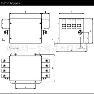 滤波器FN3280H 35电源线滤波器3相 80A 520V夏弗纳Schaffner
