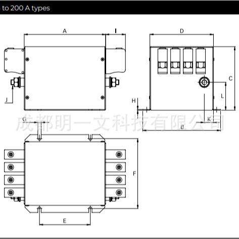 滤波器FN3280H-80-35电源线滤波器3相 80A 520V夏弗纳Schaffner