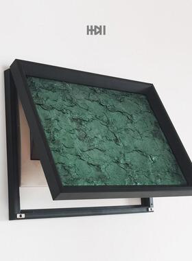 电表箱电表盒遮挡轻奢立体绒布烫金装饰画 画二十四节气挂画 画现