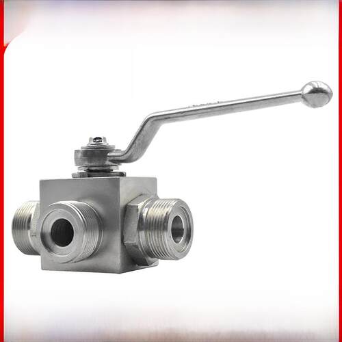 KHB3K-M22x1.5不锈钢304液压高压球阀三通KHB3K-M24x1.5 M27x1.5