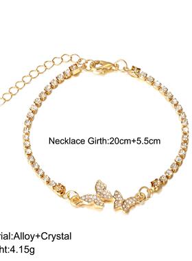 Butterfly bracelet满钻手錬轻奢小众镶钻蝴蝶手錬网红同款手錬