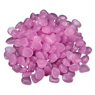 100Pcs Outdoor Decorative Stones Multifunction Glow In The