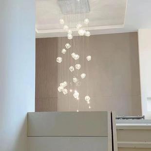 简灯约现代过道创灯块石头吊餐8002厅灯吧台灯冰卧室灯意自然灯玻