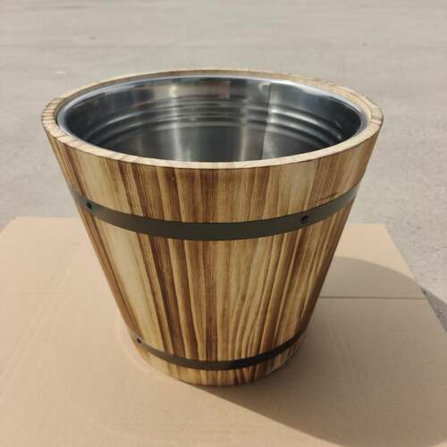定制实木冰桶汤桶米桶酒桶不锈钢内胆展示桶大容量10L12L15L16L