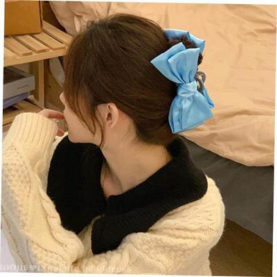 Bow Hair Claws Clip Large Shark Claw Hair Clips Solid Bowkno