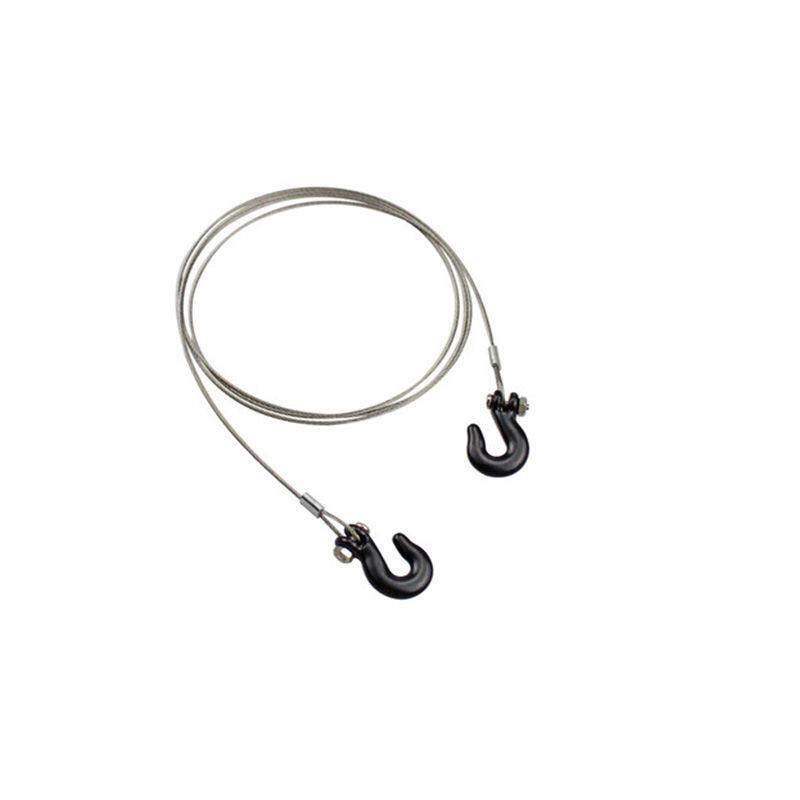 1/10仿真攀爬车拖车钩铁链钩救援绞盘扣SCX10 TRX4