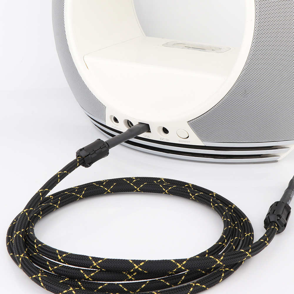 HIFI发烧级音响USB线声卡DAC解码器USB2.0数据线A扁口B方口音频线