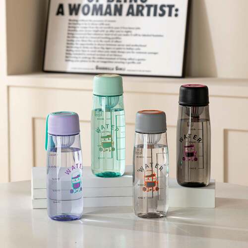 New Cartoon High-Aesthetic Summer Plastic Cup, Portable for