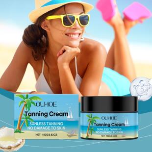 Darkening Skin Nourishing Moist Sunless Tanning Cream OUHOE