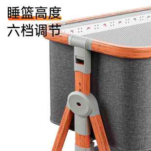 婴儿264床新生儿拼接大床功能移折动可叠宝宝摇多童床bb儿床摇篮