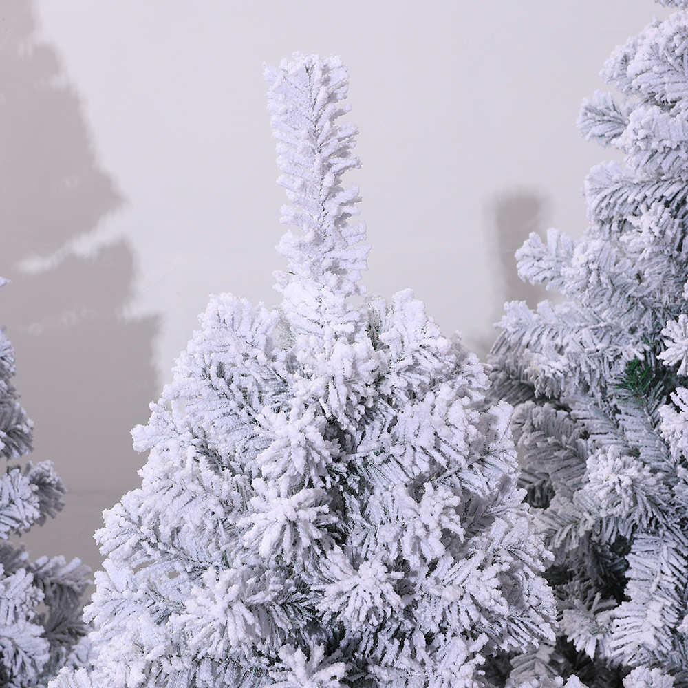 圣诞树pvcpe少商场混合自动圣诞节绒圣诞树落地雪植酒店