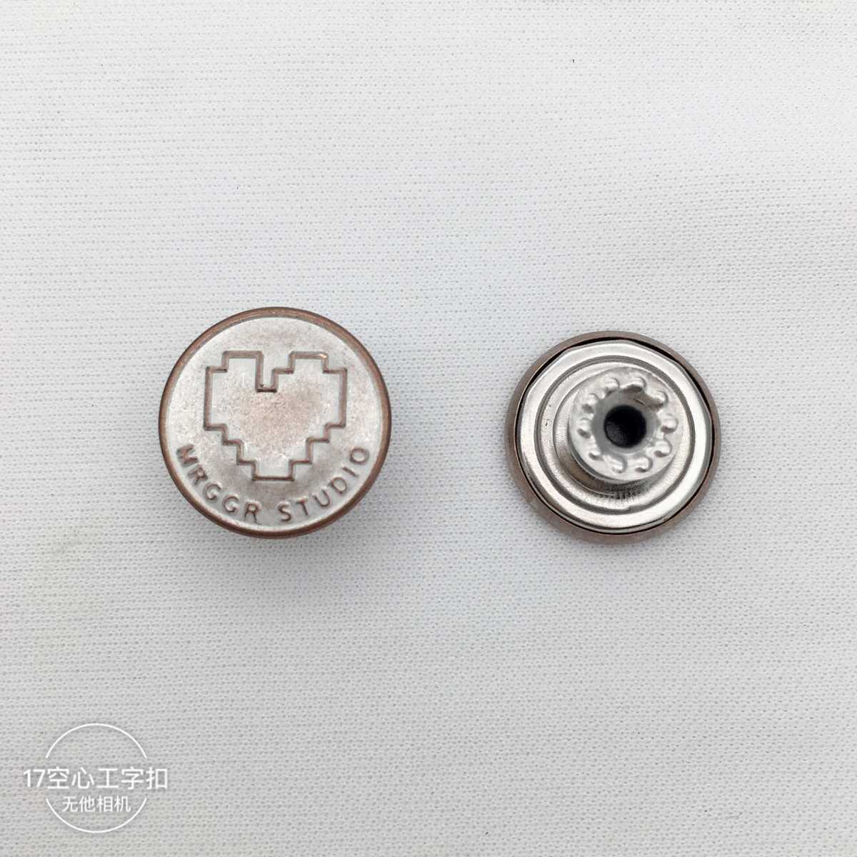 17MM画漆工字扣 摇头扣 牛仔扣金属扣时尚