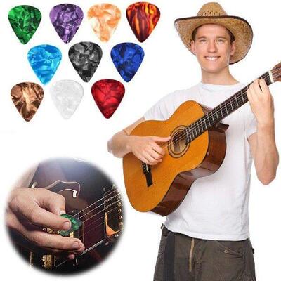 15 Pcs Electric Guitar Picks & Guitar Pick Holder Set