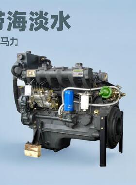 船用R6105ZC柴油机84KW120马力带海淡水交换器带皮带轮