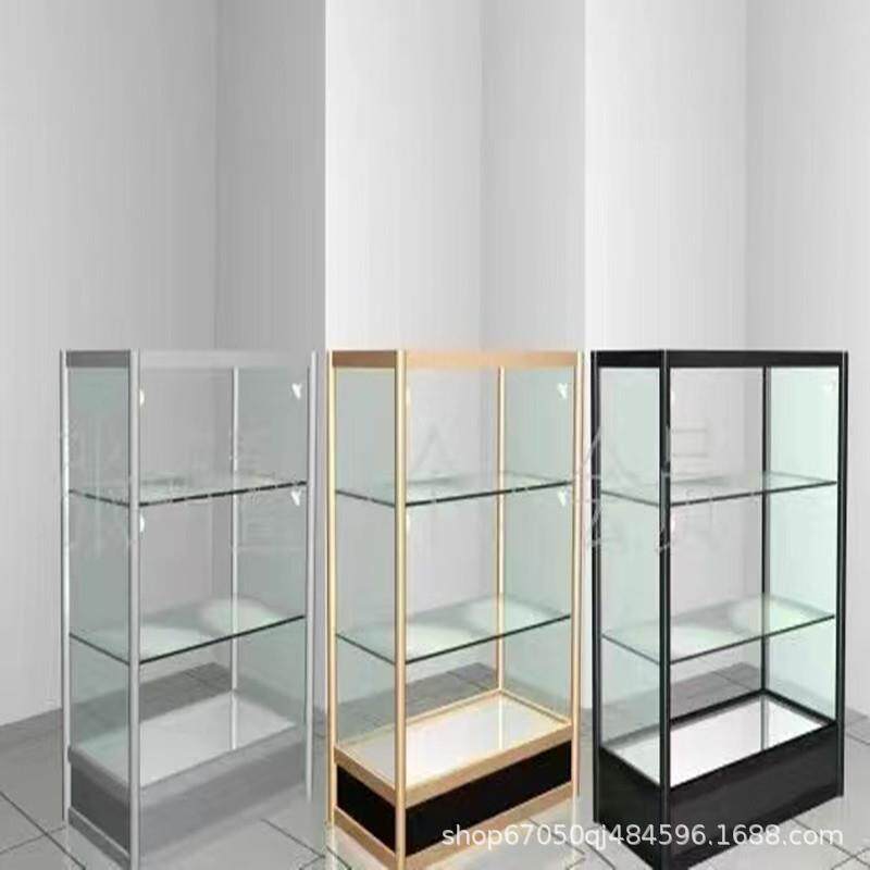 金色新款货柜组装铝合金玻璃展示柜矮柜厂家直销质优价廉