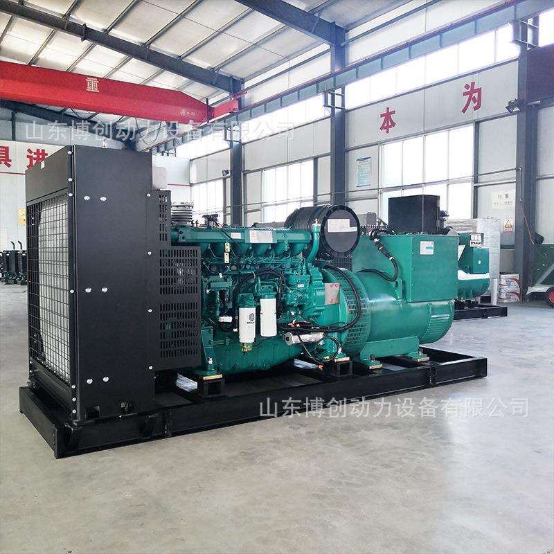 柴油发电机组潍柴400KW开架柴油发电机组低噪音学校商超备用电源