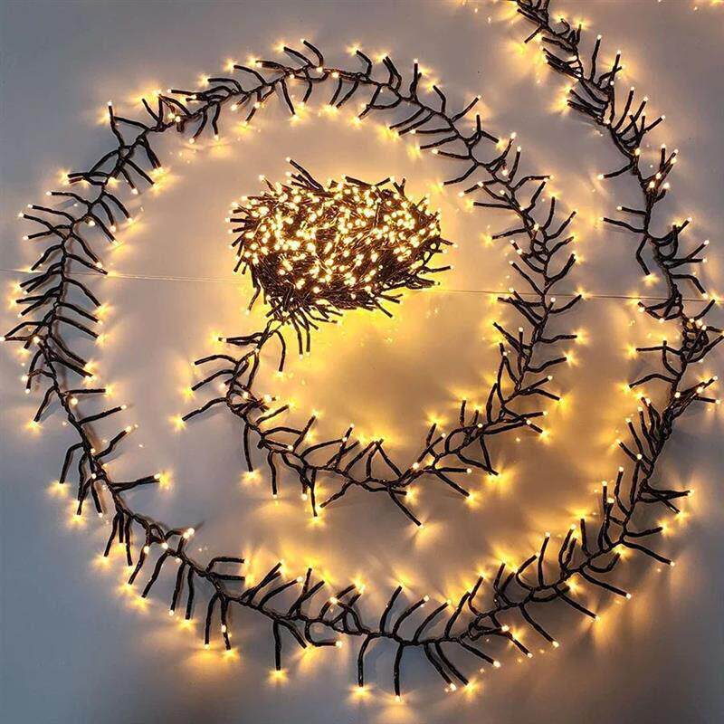 30M 1500LED Christmas Garland String Lights Outdoor 8 Modes