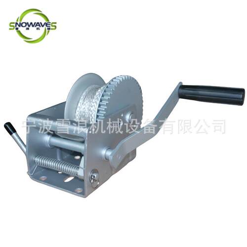 达动克罗-纤维绳绞盘 手绞 拖车绞盘盘游艇配 件 碳钢绞盘 卷扬机