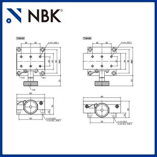 NBK TAR X轴齿条齿轮滑台模组 高精密燕尾槽移动台机床附件零配件