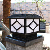 户外柱子花园别墅灯门柱防水头灯柱室外庭院门灯围墙灯大太阳能灯