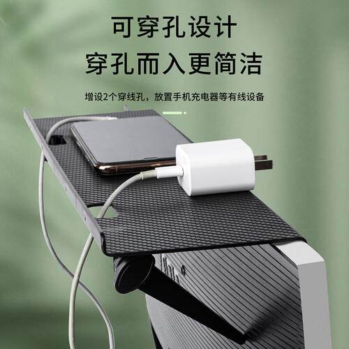 电视机机顶盒置物架免打孔显示器置物架电视机支架屏幕路由器机顶
