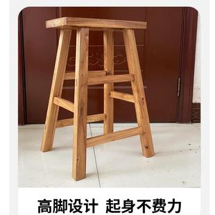 实木小板凳老榆木凳子方凳板登高凳学生凳吧凳厂家直销凳原木复古
