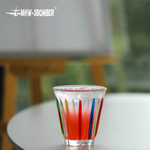 MHW-3BOMBER轰炸机玻璃杯Wright手绘系列Dirty咖啡杯澳白杯拿铁杯