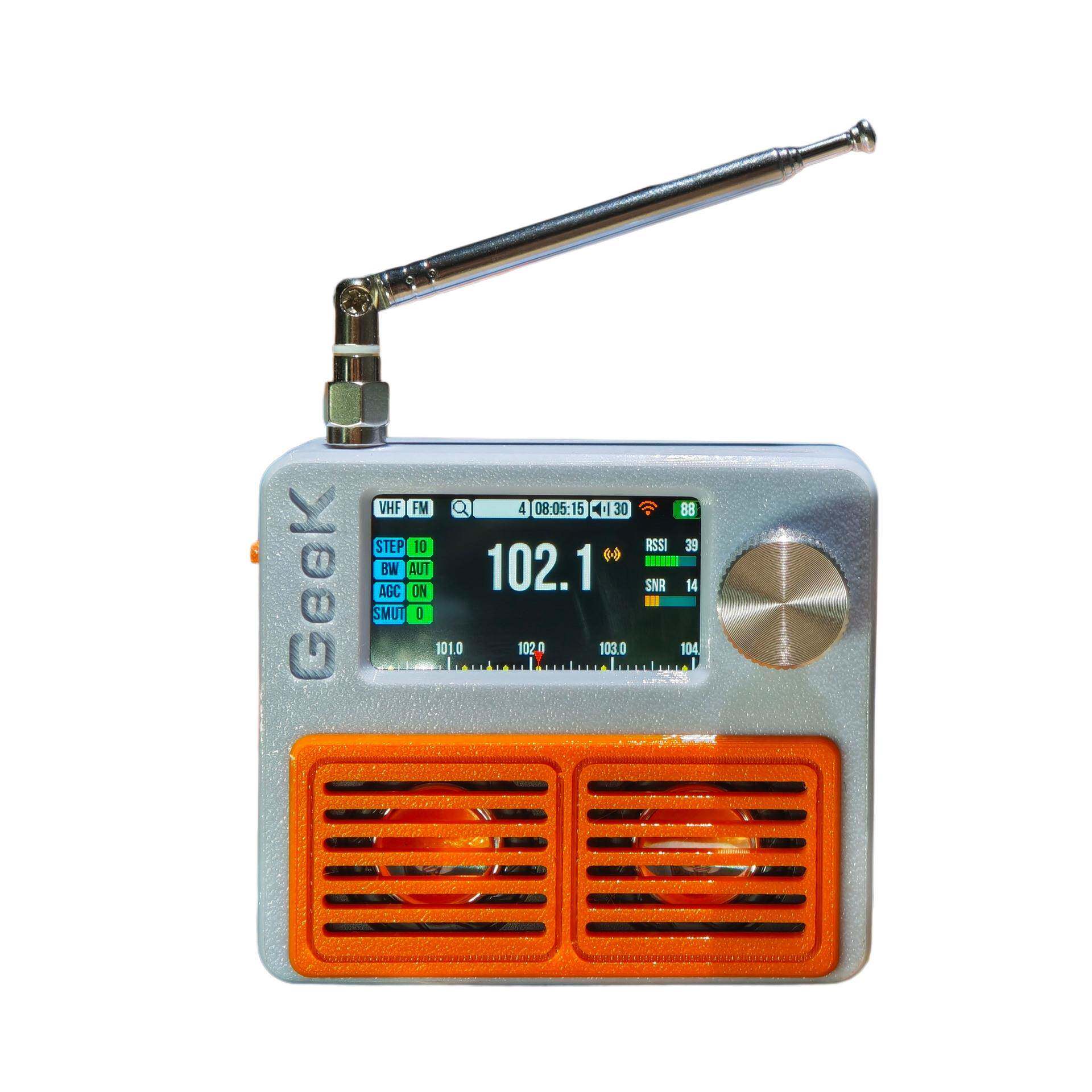 Si4732全频段立体声便携收音机Pro版1.9寸IPS彩屏网络收音机