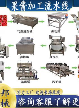 果酱加工全套设备 草莓酱生产流水线 全自动蓝莓酱生产加工设备
